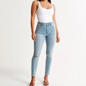 Abercrombie & Fitch Curve Love The Skinny High Rise Denim Jean